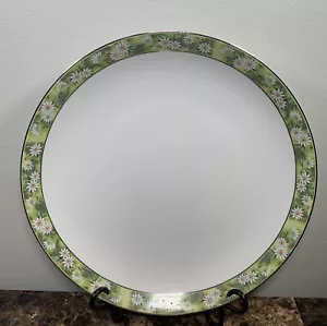 Mikasa Marianne 12" Hackplatte Servierschale weiß Gänseblümchen Narumi Japan Platin - Bild 1 von 7