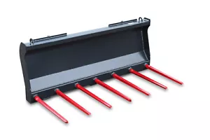 Dunggabel Mistgabel Frontladergabel Skid Steer Aufnahme 140cm Zinkenlänge 48 cm - Bild 1 von 6