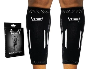 Venom Sports Fitness Calf Brace Compression Sleeves (Pair) - Picture 1 of 8