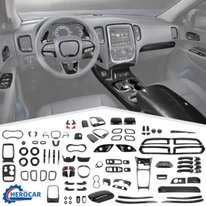 Carbon Fiber Car Dash Interior Panel Decor Cover Trim Kit for 14+ Dodge Durango - Picture 1 of 394