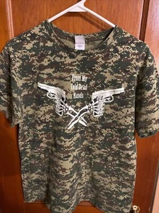 Camouflage T-shirt “From My Cold Dead Hands” Size Medium. Pre-owned. - Picture 1 of 4