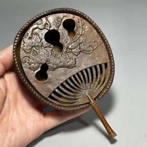 Gourd Rattan Fan Plate Incense Burner Incense Burner Home Furnishings - Picture 1 of 5