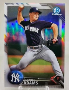 🔥Chance Adams 2016 Bowman Chrome Refractor SHORT PRINT Numbered Rookie Card/499 - Picture 1 of 2