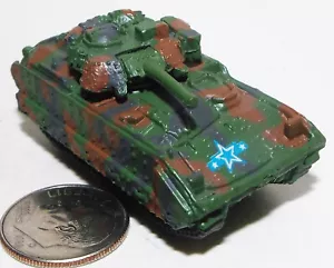 Small Micro Machine Plastic M-2 Bradley IFV in Green/Tan Camouflage - Picture 1 of 5