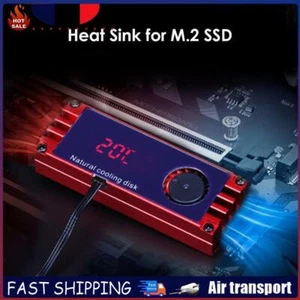 Refroidisseur de dissipateur thermique SSD M.2 à affichage numérique de la tempé - Afbeelding 1 van 13