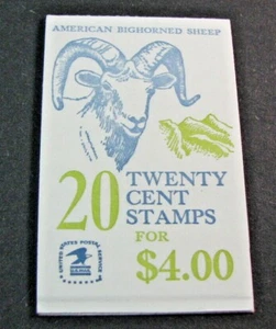US Booklet Stamp Scott# BK142 Bighorn Sheep P#18 MNH 1982 L549 - Bild 1 von 1
