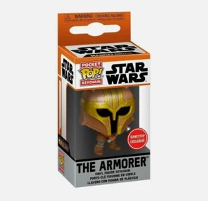 Funko Pocket Pop Keychain Star Wars The Mandalorian THE ARMORER GameStop - Picture 1 of 2
