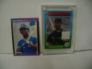 KEN GRIFFEY JR LOT 1989 DONRUSS RATED ROOKIE #33 2024 JERSEY FUSION HERITAGE - Picture 1 of 2
