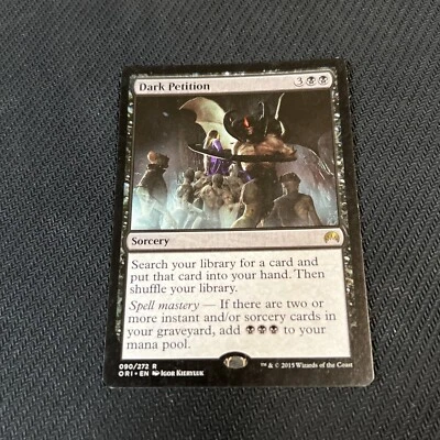 Dark Petition Magic The Gathering Mtg Rare Magic Origins Card - Image 1 of 4