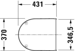 WC-Sitz Duravit Starck 3 Softclose Deckel Scharniere Edelstahl weiß 0063890000 - Bild 1 von 1