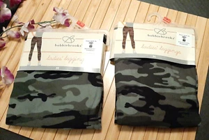 2 PAIA! BOBBIE BROOKS LEGGINGS DONNA super morbidi mimetici medi nuovi - Foto 1 di 4