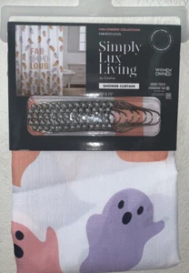 Geist Halloween Duschvorhang FAB-BOO-LOUS Simply Lux Living - Bild 1 von 4