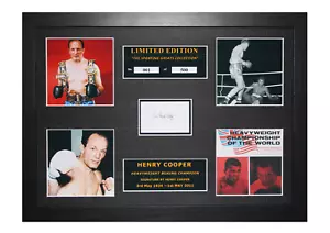 Henry Cooper Signed Ltd Edition Framed Picture Memorabilia - Picture 1 of 1