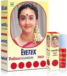 6 x bottiglia kumkum ROSSO eyetex pallavi sindoor (LIQUIED) spedizione gratuita - Foto 1 di 2