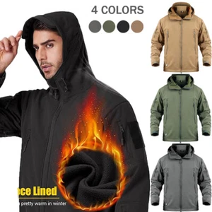 Chaqueta de esquí impermeable para hombre Chaquetas cálidas de invierno Abrigo de trabajo de lana térmica para nieve - Imagen 1 de 41