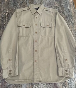 Double RL Polo Ralph Lauren Military Work shirt Size Medium - Picture 1 of 4