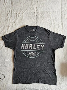 Camiseta Hurley Premium Fit Estampado Gráfico Gris Clásica Manga Corta Talla Grande - Imagen 1 de 6