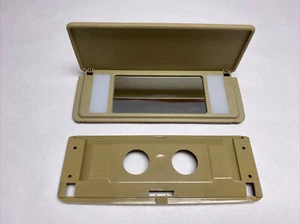 Beige Sun Visor Vanity Mirror fits Mercedes R129 SL500 SL320 SL600 - Picture 1 of 6