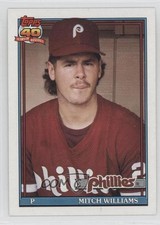 1991 Topps Traded Grey Backs Mitch Williams #127T