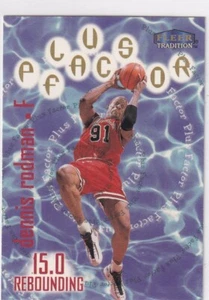 1998 Fleer Tradition NBA No. 139 Dennis Rodman Plus Factor - Bild 1 von 2