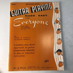 ORANGE Guitar Playing Made Easy for Everyone Book THREE Estella Roberts 1956 NOS - Picture 1 of 5