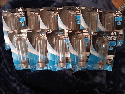 11 Feit 40W Clear Standard Base T10 Bulbs B511 - Image 1 of 2