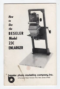 Ampliación Beseler Modelo 23C Manual de instrucciones genuino en inglés - Imagen 1 de 19
