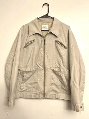 Jaqueta London Fog leve forrada bronzeada tamanho 44 clássica casaco detalhado apenas para membros - Imagem 1 de 4