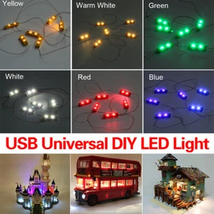LED Licht Beleuchtung Set Für Lego MOC Spielzeug USB Port Lighting Universal DIY - Bild 1 von 26