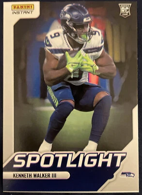 2022 Panini Instant KENNETH WALKER III RC ROOKIE SPOTLIGHT #’d 1/603 Seahawks! - Image 1 of 2