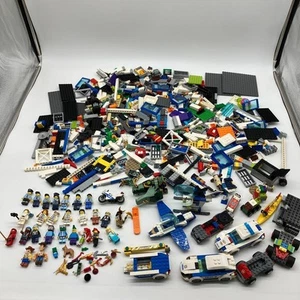 LEGO Bulk Lot 2.3kg City Police Ninjago Helicopter Minifigs Cars Friends Mix - Picture 1 of 12