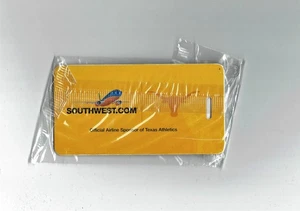SOUTHWEST AIRLINES LUGGAGE TAG TEXAS LONGHORNS SPONSOR OF TEXAS ATHLETICS - Picture 1 of 2