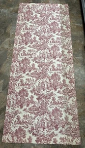 (2) Paneles de cortina de inodoro rojo y blanco roto - 34 X 84 cada uno - Hecho en EE. UU. - NUEVO - 100 % algodón - - Imagen 1 de 13