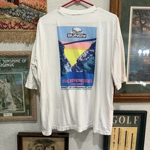 Vintage 80s/90s RARE AJ Hackett Bungy Jump Surfing Skater Shirt L/XL New Zealand - Bild 1 von 6