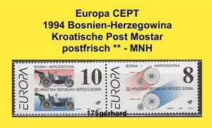 315 ✅ CEPT 🇪🇺 1994 BOS-Herzegowina Kroatische Post Mostar Nr. 17 - 18 **🔝 - Bild 1 von 1