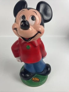 Vintage Disney Mickey Mouse Coin Bank Play Pal Kunststoff Sammler - Bild 1 von 8