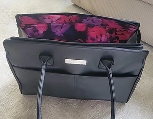 Mary Kay große schwarze Beuteltasche mit Reißverschluss 17 x 12 Zoll hoch - Bild 1 von 10