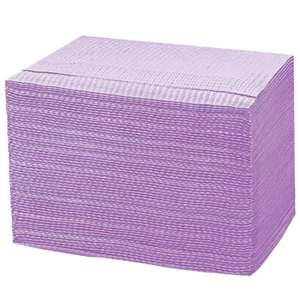 125 Pcs Dental Bibs Disposable for Patient, 13"x18", 3 Ply Waterproof Piercing T - Picture 1 of 12