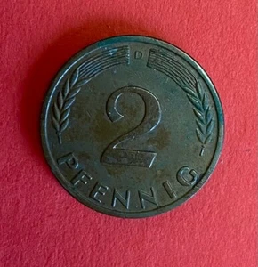 D36 – 2 Pfennig 1960 D München Bundesrepublik Deutschland - Bild 1 von 2