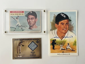 Luis Aparicio Signed Perez Steele Celebration Postcard, Rookie Card & Usd Jersey - Picture 1 of 2