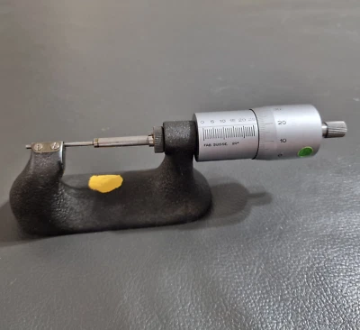 bergeon Tavannes 0-25 mm swiss suisse Watchmakers Bench Micrometer  No2 - Image 1 of 4