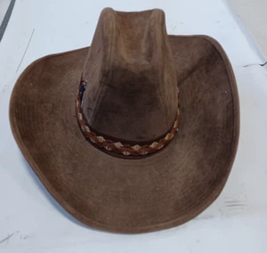 Western Cowboy Suede Hat "The Duke Collection" Size S Wall Decor - Picture 1 of 4