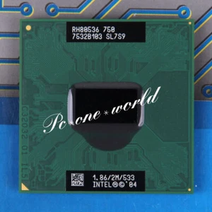 100% OK SL7S9 Intel Pentium M 750 1.86 GHz Laptop CPU Processor - Picture 1 of 1
