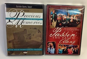 2 Gaithers Gospel Series DVDs - Precious Memories & Passin The Faith Along - New - Picture 1 of 5