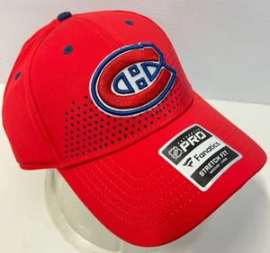 Montreal Canadiens NHL Hat Cap Fanatics Red Flex Fit Size M/L NWT FITTED HAT NEW - Picture 1 of 12