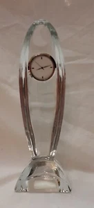 Waterford Crystal John Rocha Signature Rocket Shaped Glass Designer Clock - Picture 1 of 9