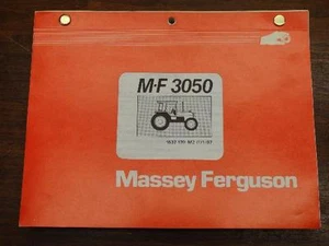 Original Massey Ferguson MF 3050 Tractor Parts Manual Book 1637170M2 - Picture 1 of 1