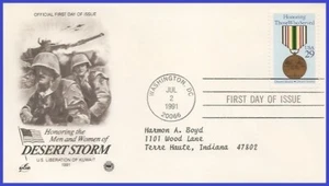 USA3 #2551 ADDR PCS ARTCRAFT FDC Desert Storm - Picture 1 of 1