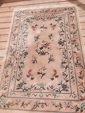 Antique unique Chinese Art Rug Carpet Vintage Rare 190x121-cm / 74.8x47.6-inches