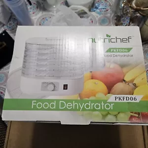 NutriChef Food Dehydrator Kitchen Countertop 5 Tray Rack Electric New PKFD06 - Picture 1 of 5